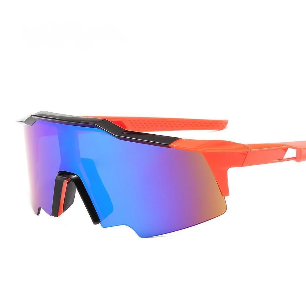 

New large frame riding glasses mountain bike sports mirror windproof large frame conjoined PC lens 55427 Sunglasses