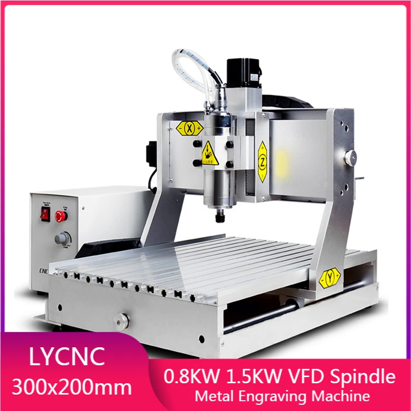 

DIY 3020 CNC Router 3 4 Axis PCB Milling Machine Wood Working Router Wood Carving Engraver 1.5KW 1500W 800W Spindle Ball Screw