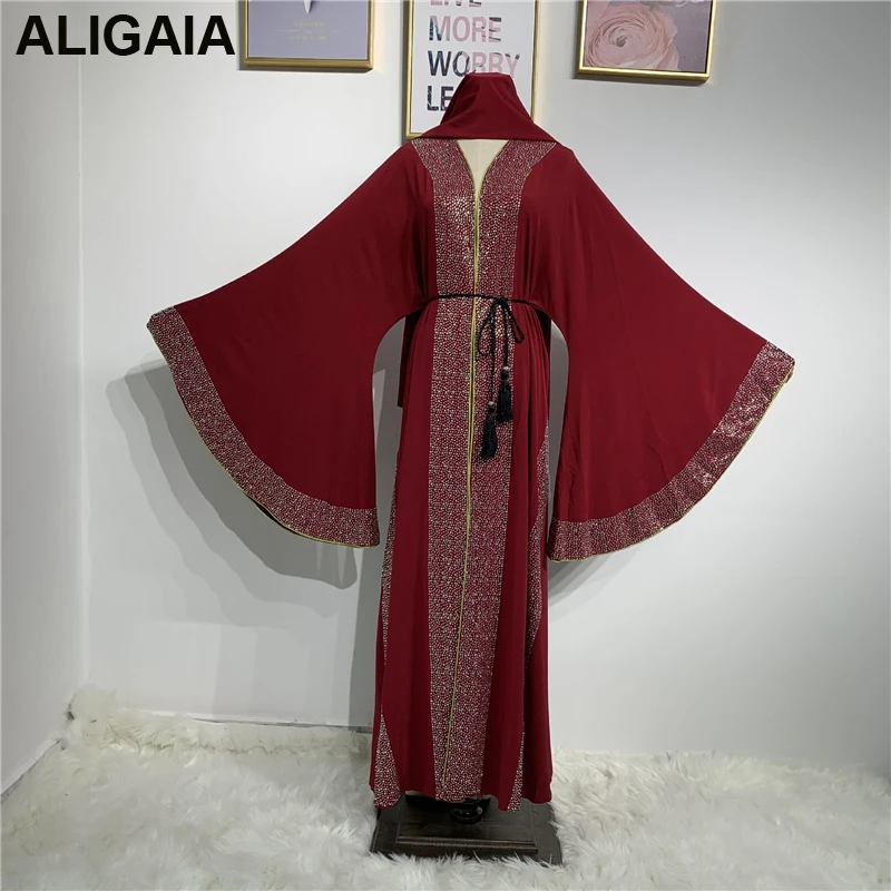 

Женское платье в этническом стиле, с V-образным вырезом и рукавами «летучая мышь»