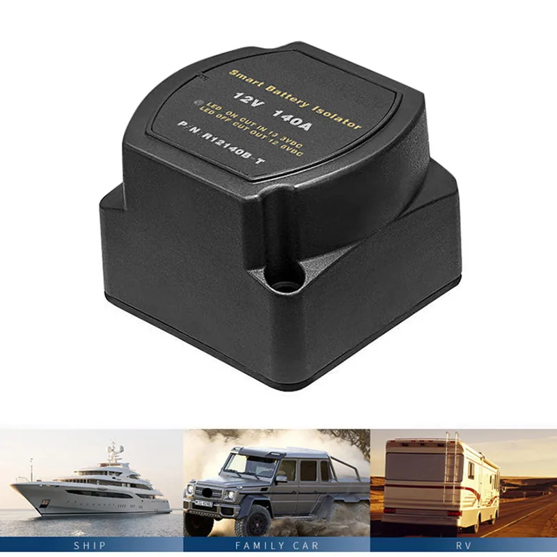 

12V 140A Voltage Sensitive Relay Battery Isolator Automatic Charging Relay Car Accessories Car Battery Relay