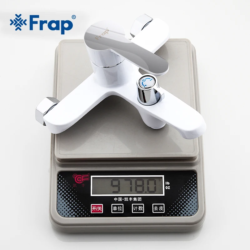 frap bathtub faucets multi color bathroom shower brass chrome wall mounted bath shower mixer tap shower head set black white red free global shipping