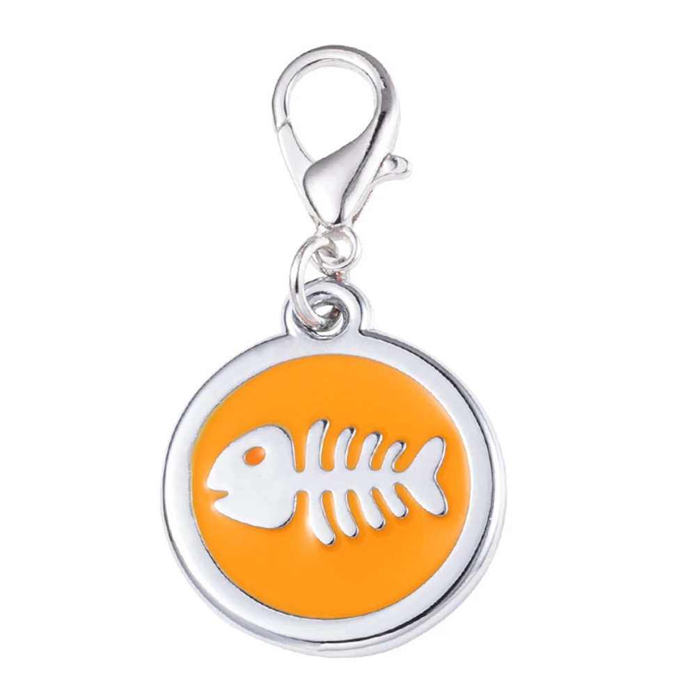 

1pc Personalized Cat ID Tag Free Engraving For Kitten Collar Pet Charm Name Pendant Necklace Accessory