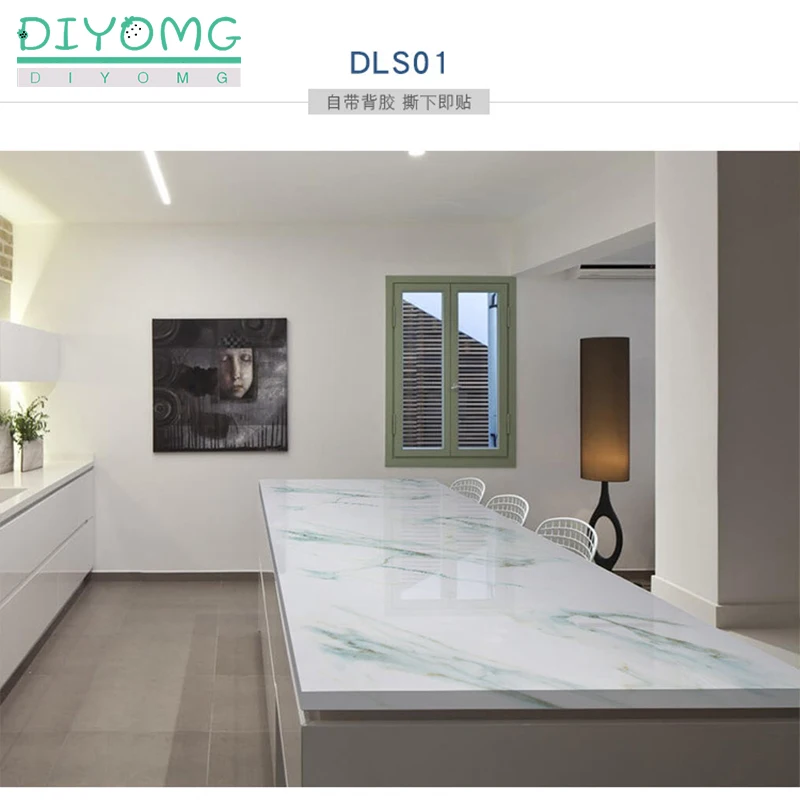 marble aluminum foil kitchen stickers oil proof waterproof self adhesive wallpaper pvc bathroom wall stickers contact paper film free global shipping