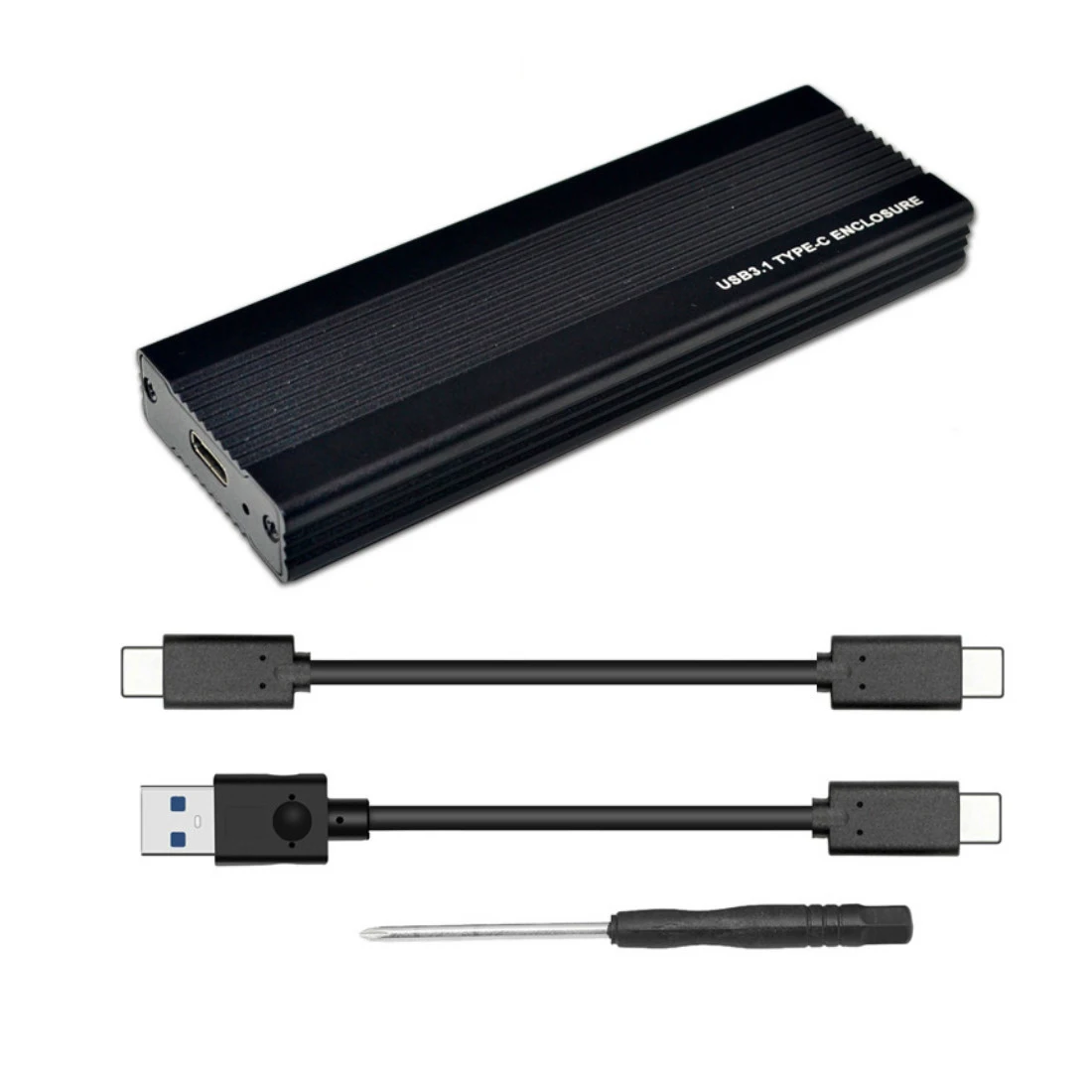 

H1111Z NVME SSD Enclosure PCIE M.2 to USB 3.1 Type-C Adapter USB C 10Gbps RTL9210 M2 M Key PCIE Hard Drive Disk External Box M2