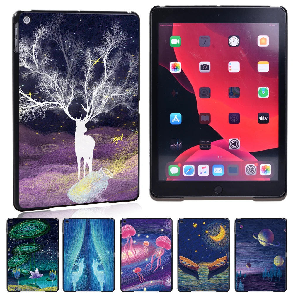 

Тонкий чехол для планшета, защитный чехол для Apple ipad 8 2020 8-го поколения, тонкий чехол для планшета + ручка