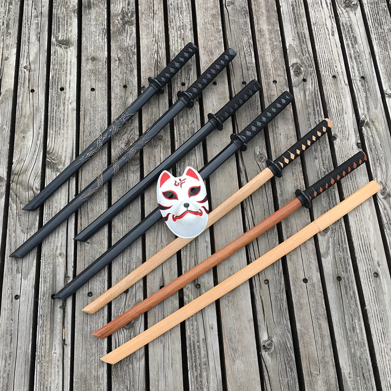 Деревянный меч самурайский тренировочный Катана мечи боккен деревянный