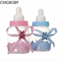 12pcslot baby shower decorations girls boys candy bottle baptism favors christmas halloween party diy gifts box plastic case