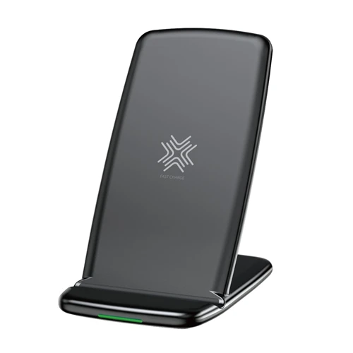 Black ROCK 10 Вт Qi Беспроводная зарядная подставка для samsung S9 S8 S7 Note 9 8 Быстрое беспроводное зарядное устройство для iPhone XS MAX XR X 8 Plus - Цвет: Black
