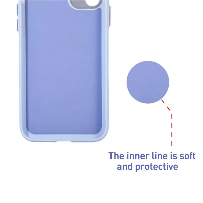 

Colors Frame Button Liquid Silicone Phone Case For iPhone 12 11 Pro Max X XR XS Max 12Mini 7 8 Plus SE2020 Shockproof Back Cover