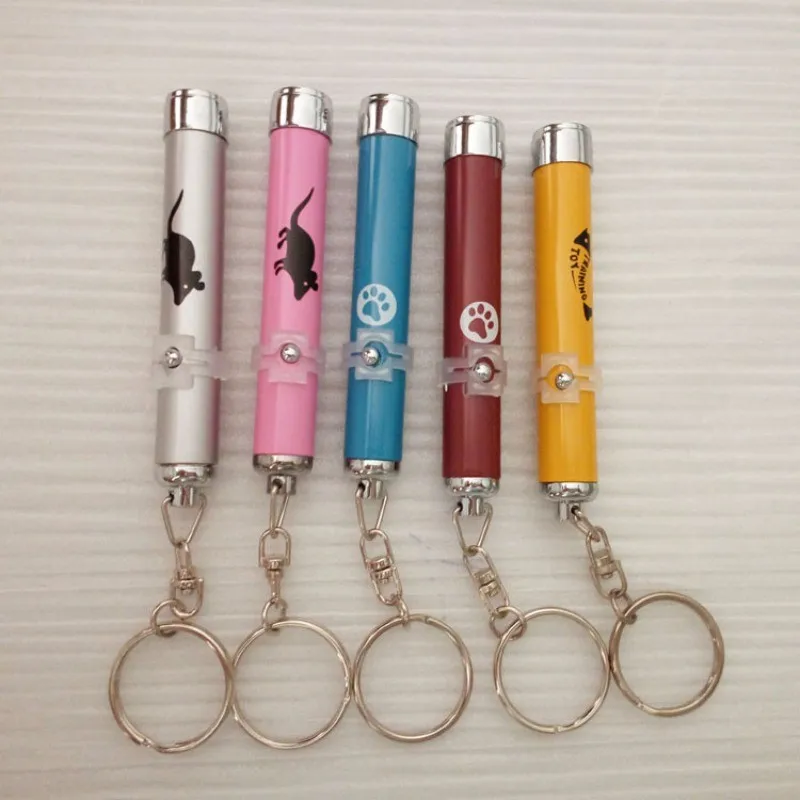 

Pets Laser Toys Portable Creative and Funny Pet Cat Toys LED Laser Pointer light Pen With Bright Animation Mouse Shadow Random