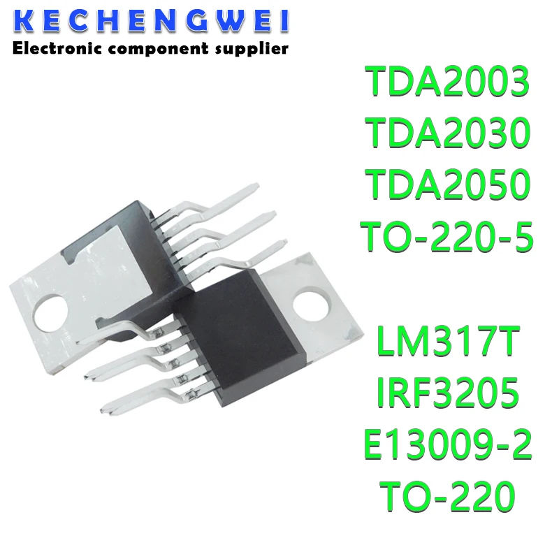 Новый и оригинальный чипсет IC TDA2003 TDA2030 TDA2050 LM317T IRF3205 E13009 2 транзистор TO 220 TDA2030A TDA2003A