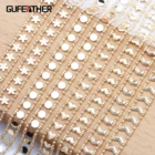 Набор для изготовления ювелирных изделий GUFEATHER, набор аксессуаров для самостоятельного изготовления ювелирных изделий из 18-каратного золота с покрытием из 0,3 микрон, 1 млот