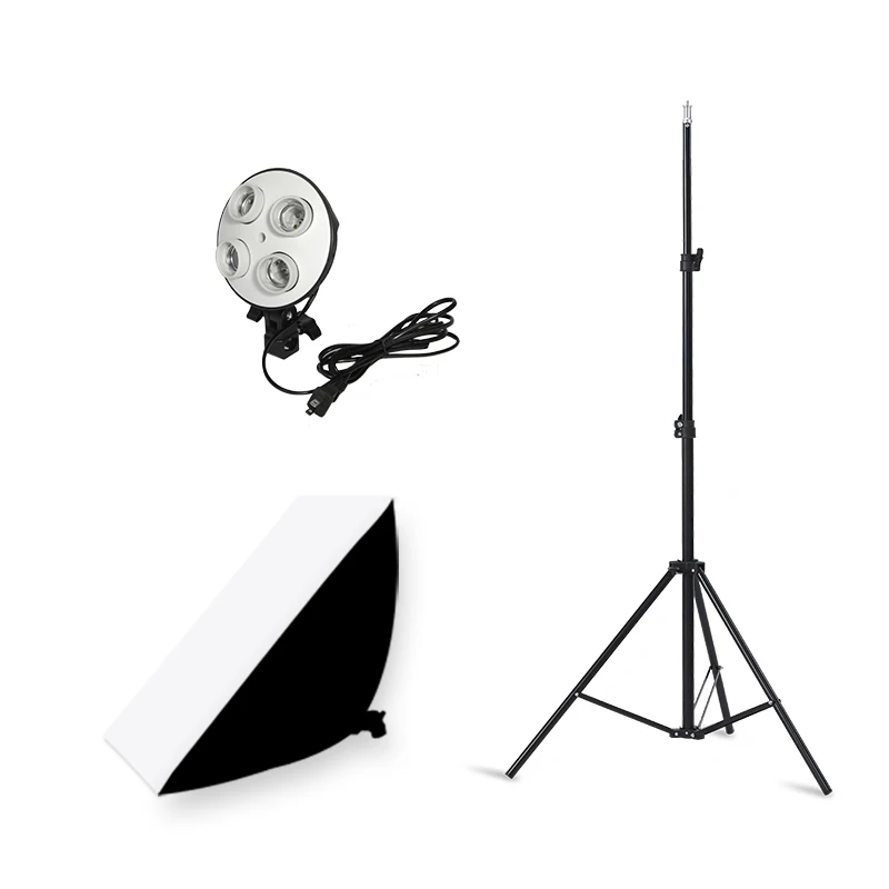 

Selens 50x70 см набор осветительных четырехламповых софтбоксов с Цоколь E27 держатель софтбокс аксессуары для камеры для фотостудии видео