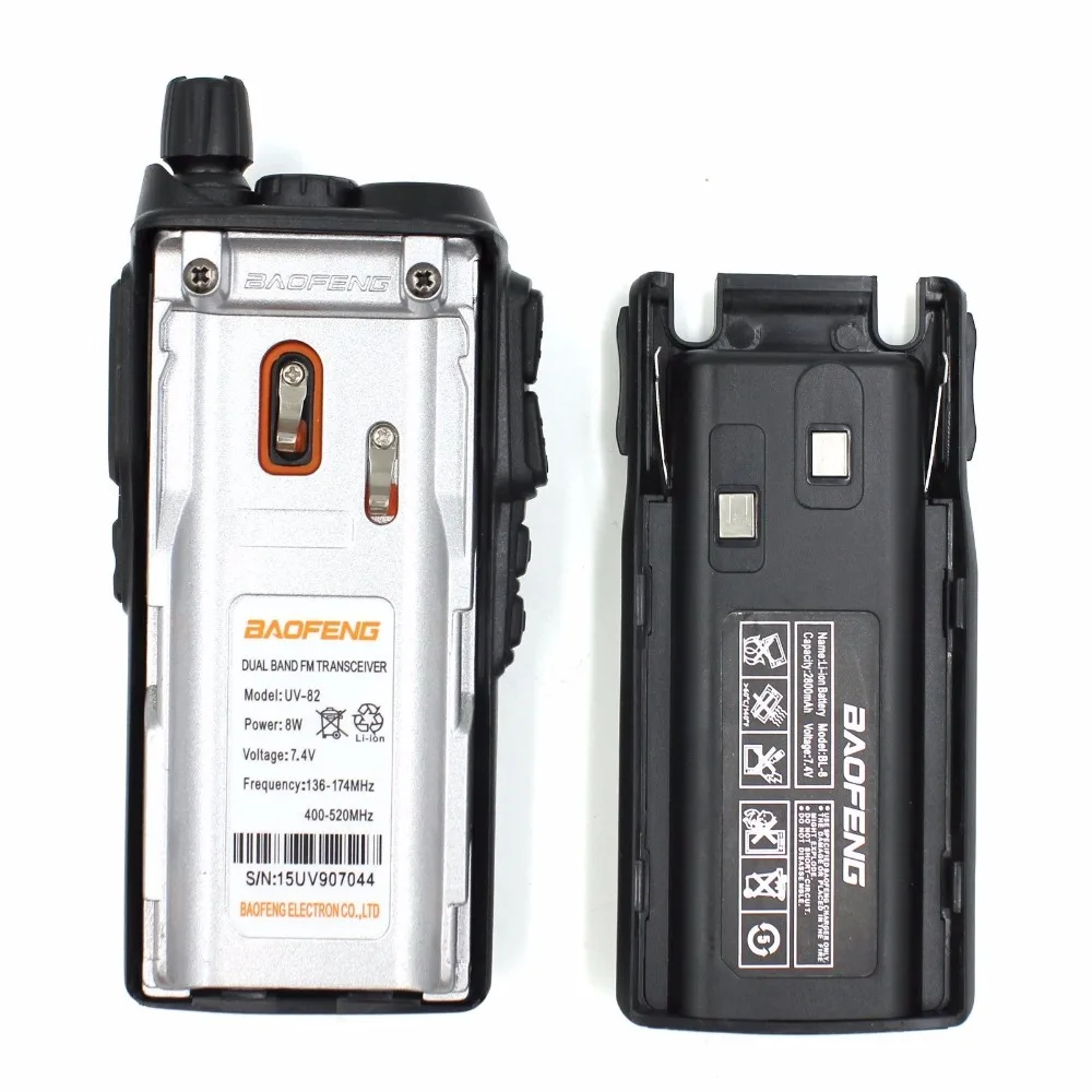 10pcs baofeng uv 82 8w dual band 136 174400 520mhz two way radio with 2800mah battery uv82 walkie talkie ships from moscow free global shipping