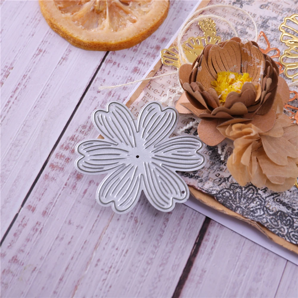 Слойные Цветочные штампы DiyArts металлические Вырубные для скрапбукинга ремесла