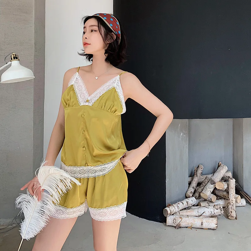 Сексуальная Очаровательная Женская подвязка шорты костюм пижама короткий