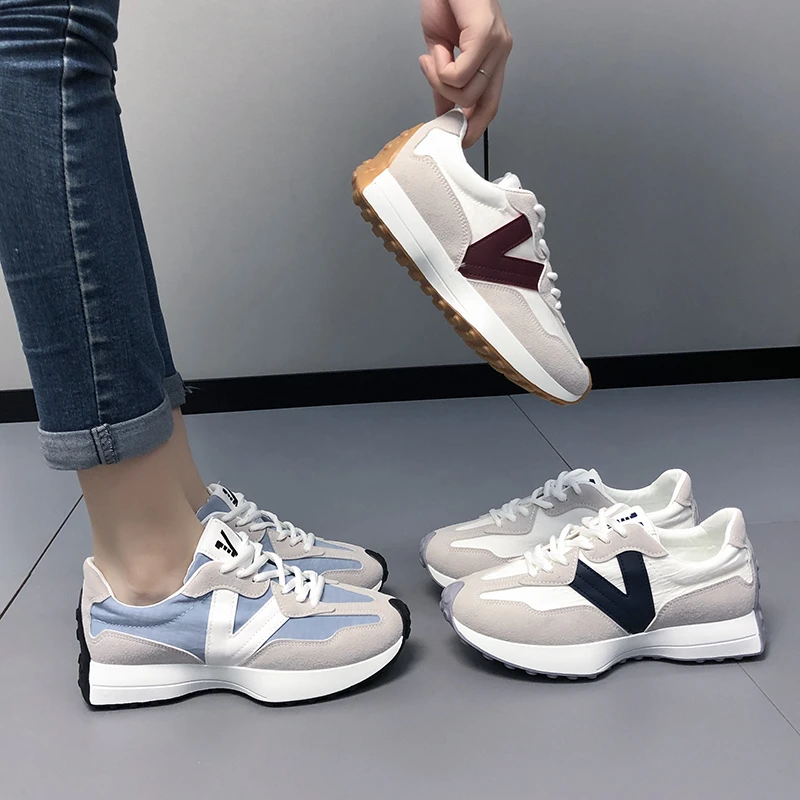 

Women's Sports Shoes Fashion Women's Sneakers 2021 Thick-soled All-match Comfortable Women's Shoes Walking Shoes Women's Lace-up