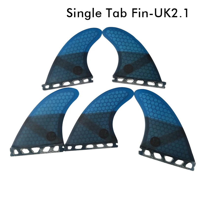 Однослойные плавники Srfboard UK2.1 для серфинга из стекловолокна трехслойные хорошее