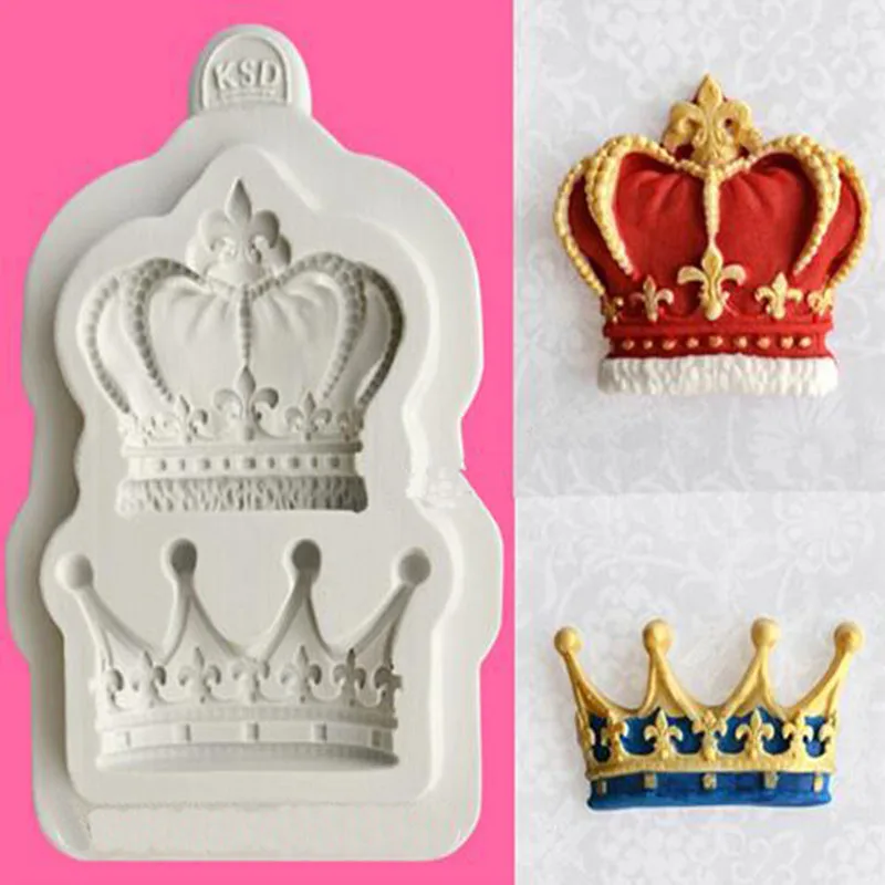 

Princess Queen Crown Silicone Mold Crowns From Molding Sugar Fondant Cake Cupcake Clay Resin Mold Resin Molds for Jewelry