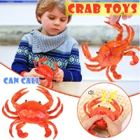 adult kids simulation antistress toy crab marine animal model fidget voice toy props decoration squishy puzzle toys