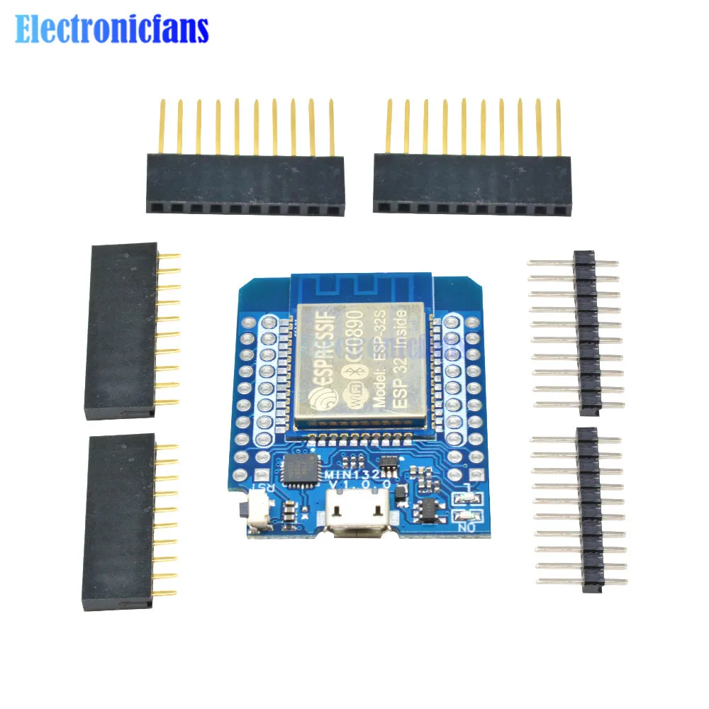 Беспроводной Wi Fi + Bluetooth для Wemos MINI D1 ESP32 ESP 32S модуль с контактами Mini Esp8266 CP2102|module