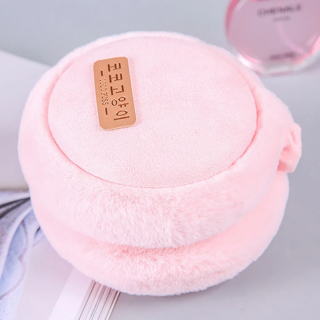 Fashion Unisex Winter Earmuffs Women Men Lovers Ear Warmer Plush Plain Teenage Student Mother Girl Ear Muffs Earflap Earmuffs&B