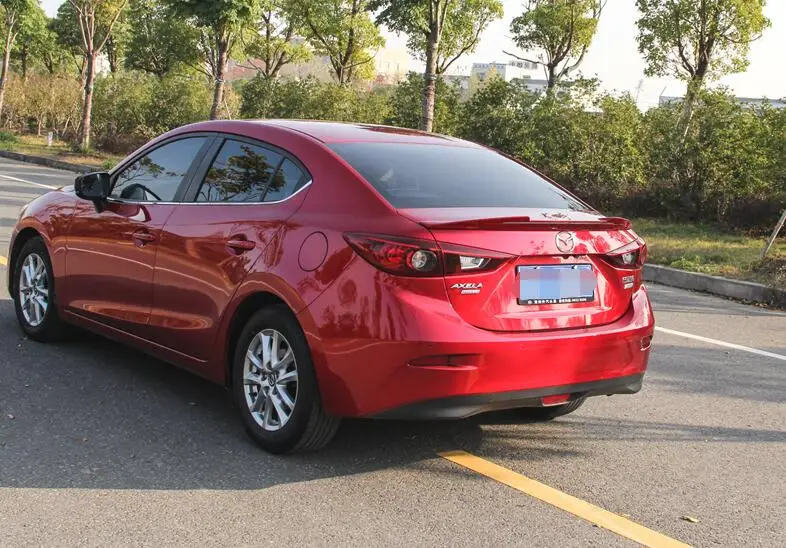 Для MAZDA 3 Axela спойлер 2014-2017 M3 led на фонарь высокого качества ABS Материал заднее крыло