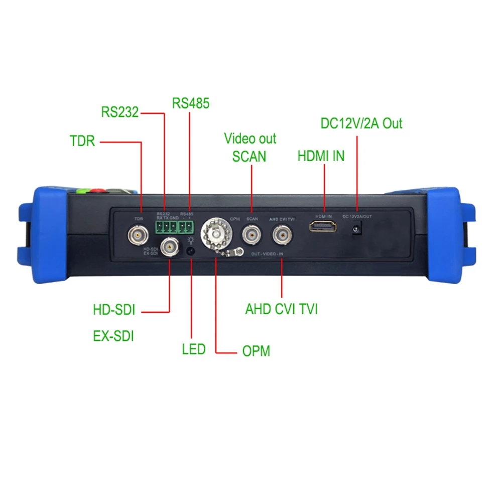 7 дюймов IPC Тесты 5 м аналоговая камера высокого разрешения монитора H.265 4K IP 8MP TVI CVI
