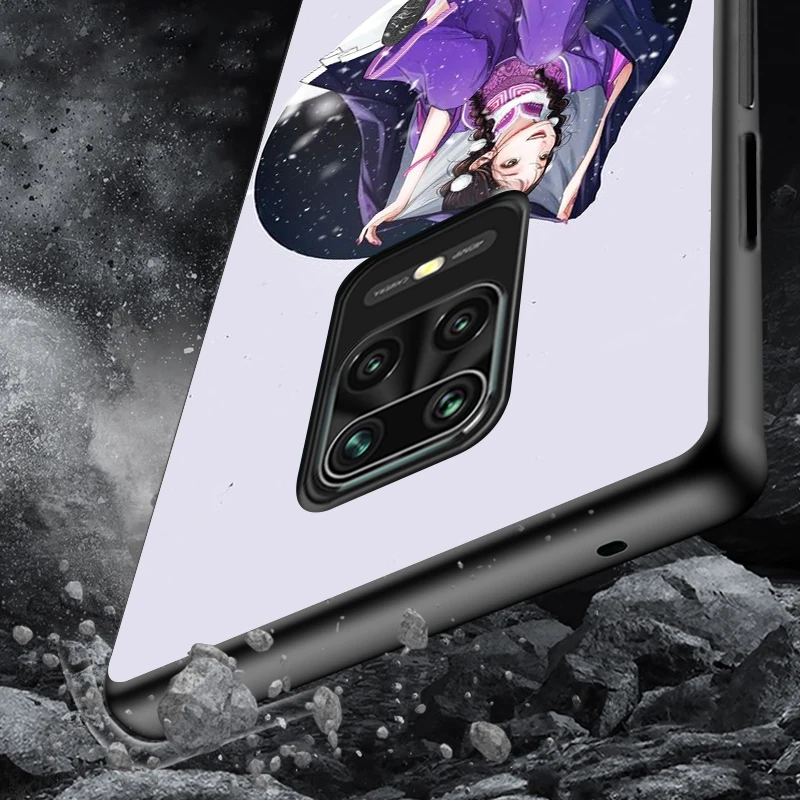 Black Soft Cover Beauty of Chinese ink painting for Xiaomi Redmi Note 9 9S 8 8T 7 7S 6 5A 5 4X 4 Pro Max Prime Phone Case