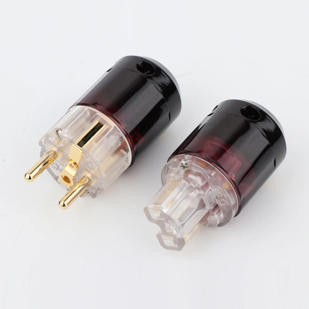 Hifi Oyaide C 079 P 079e Schuko Европейская штепсельная Вилка питания 24k позолоченный IEC аудио