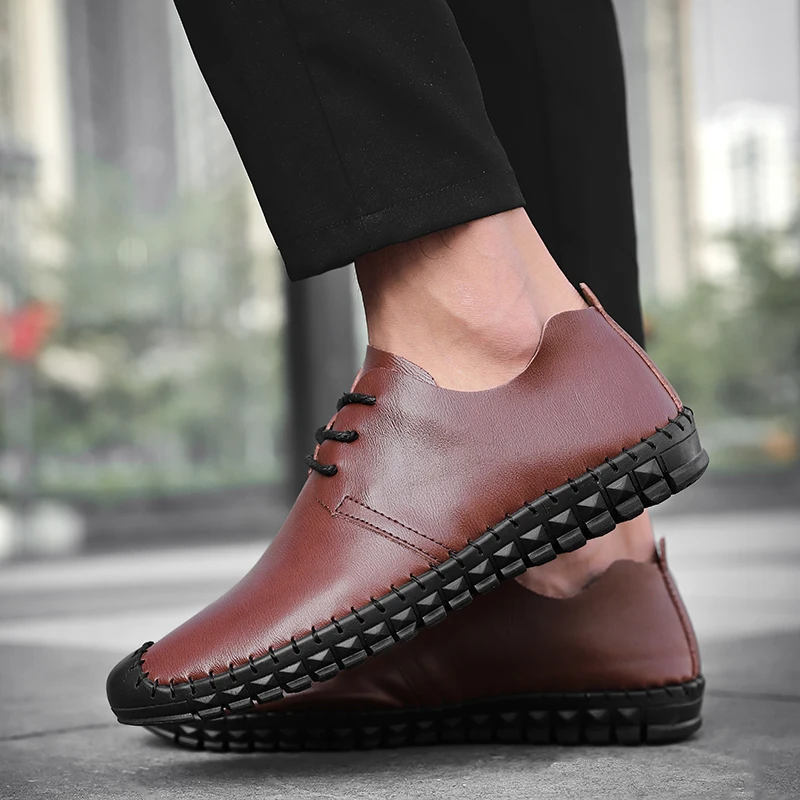 

Zapatos Hombre Casual Cuero Casual Male Shoe Shoes For Men Leather Man Mens Causal Fashion Men's Black 2020