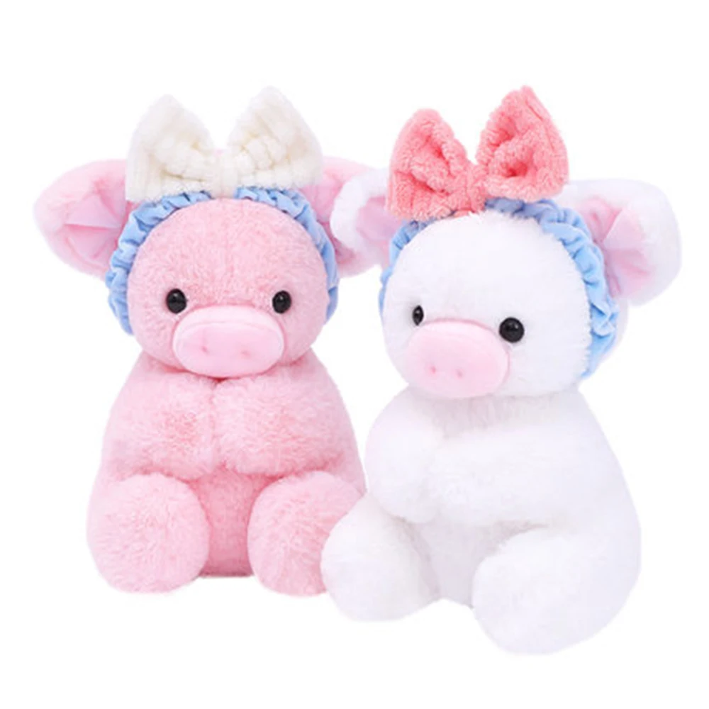 

Cute Piggy Piggy 25cm plush toy cartoon couple doll powder pig children's birthday gift girl