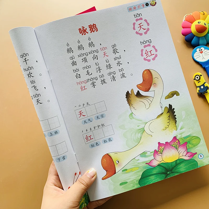 Chinese Basics Characters Han Wordtextbook Literacy Books Children Kids Adults Beginners Preschool Cards With Picture Pinyin