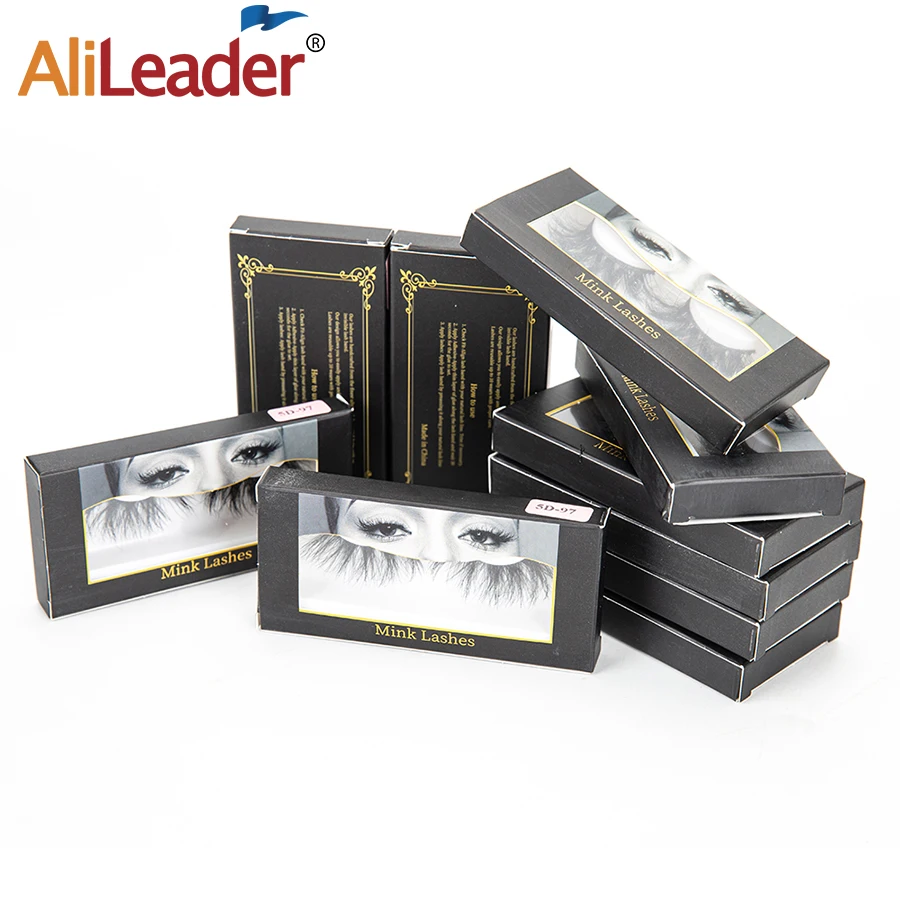 Накладные ресницы Alileader 5D из искусственной норки натуральные длинные ручной