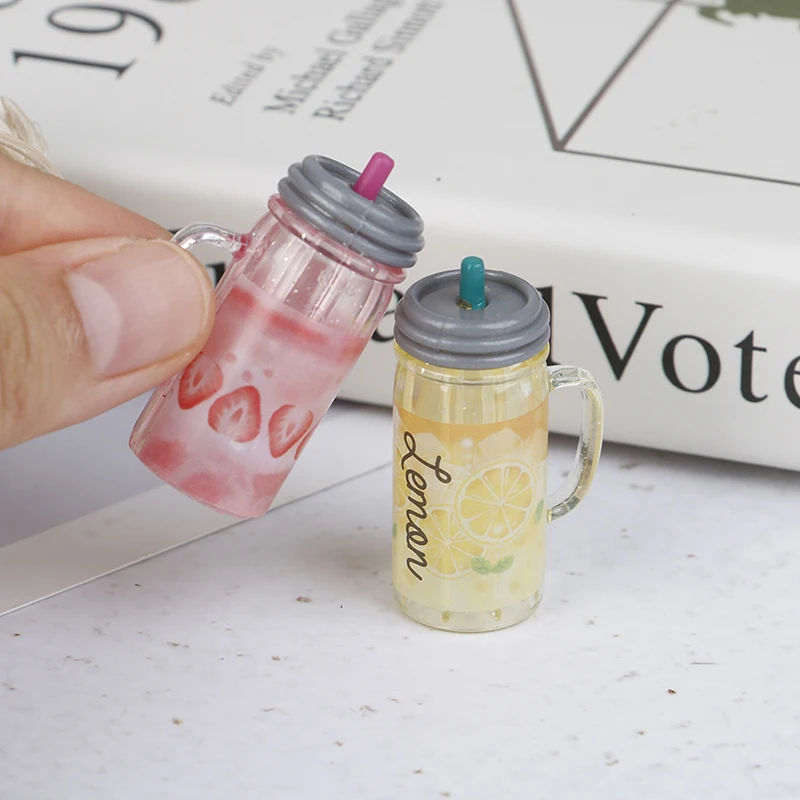 1 шт. 1:12 кукольный домик мини-Бутылочки для напитков чашка сока Миниатюрные