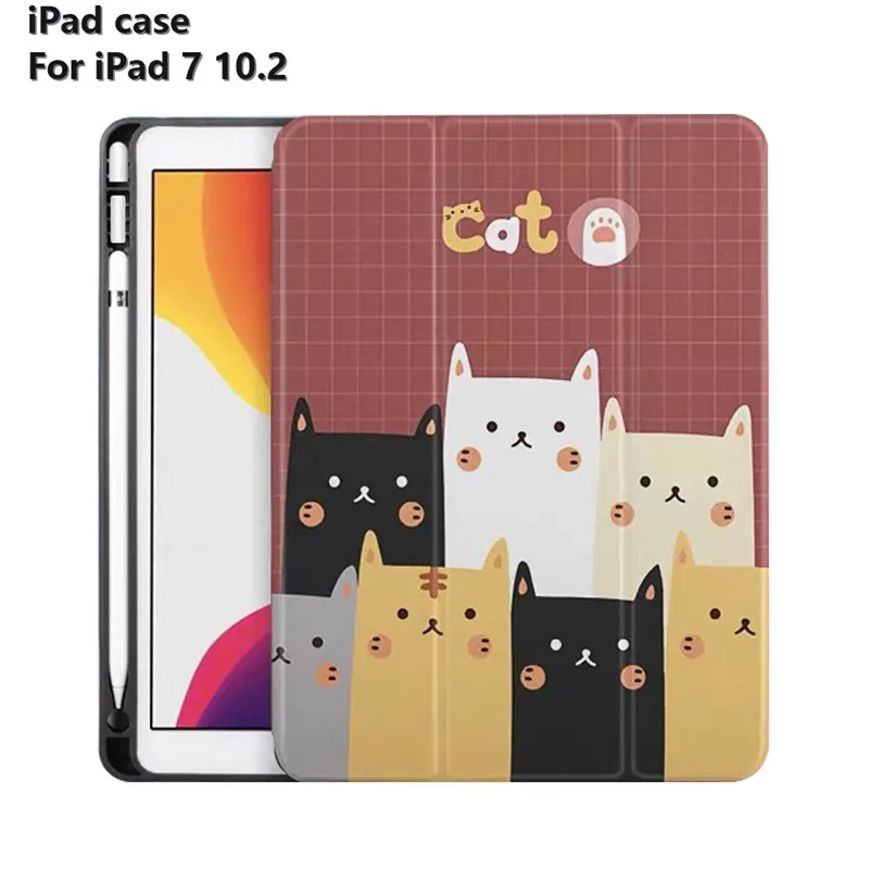 Защитный чехол для планшета ipad apple 10 2 iPad 2019 7 го поколения магнитный силиконовый