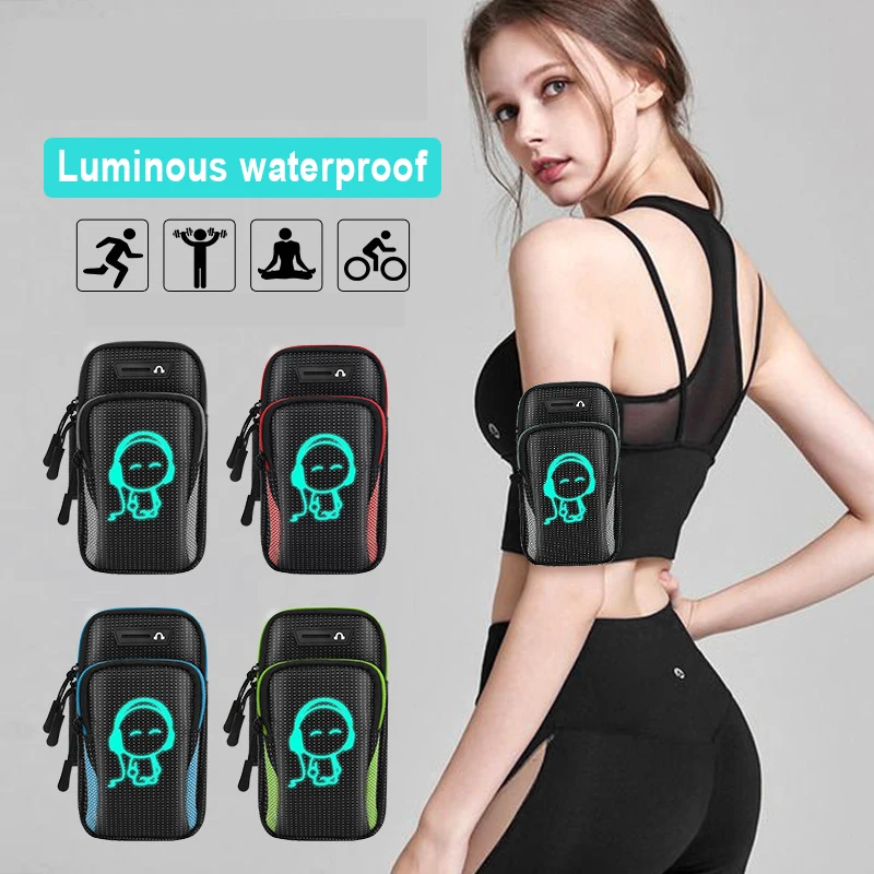 

Waterproof Sports Armband Phone Case For IPhone Pro Max For Samsung For Huawei 6.5"Universal Sport Phone Case Arm Band Running