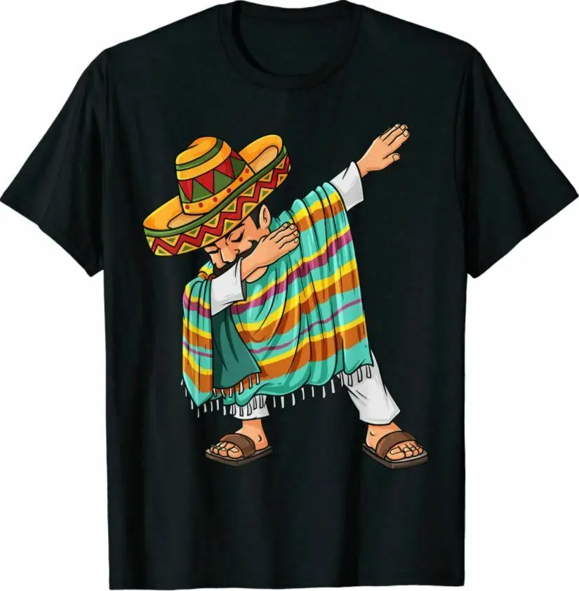 Забавное мексиканское пончо саббинг пять де Мейо подарок футболка Новинка |