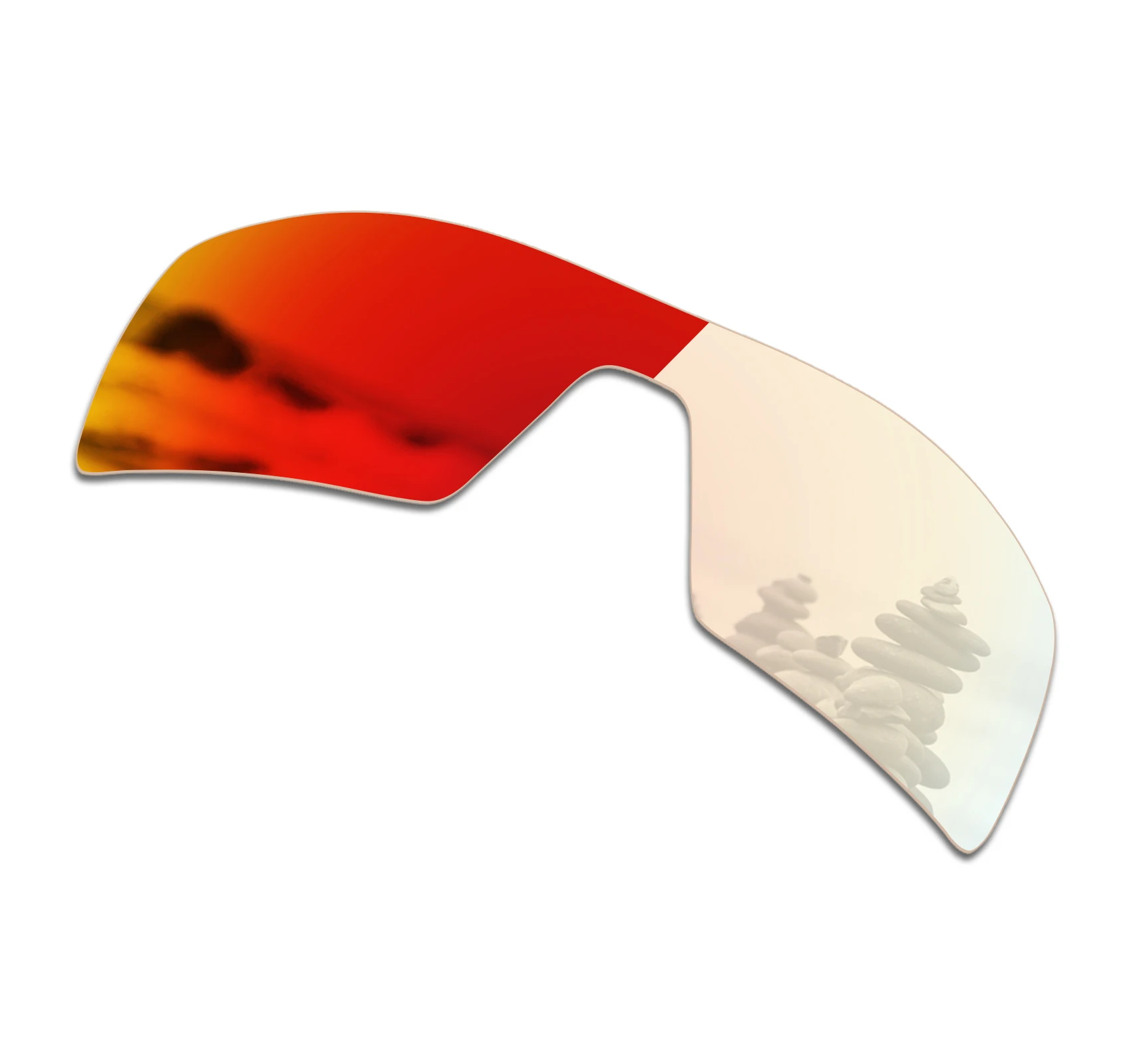

SmartVLT Sunglasses Replacement Lenses for Oakley Oil Rig - Eclipse Red Photochromic