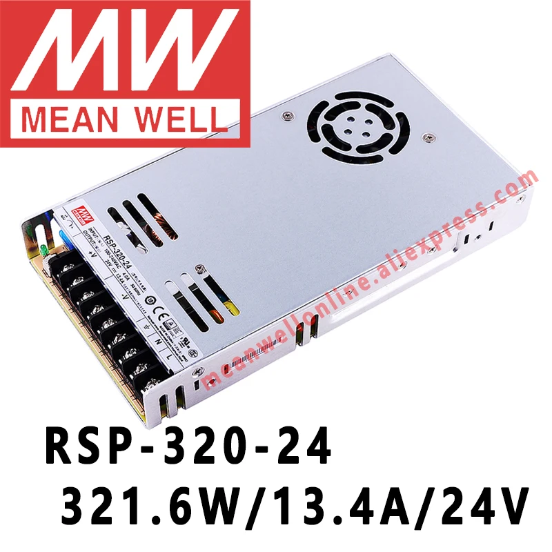Mean Well RSP-320-24 meanwell 24 В постоянного тока/321 a/Вт с одним выходом и функцией PFC, Интернет-магазин электропитания