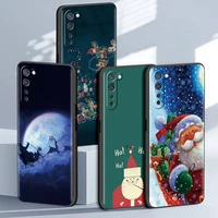 santa claus father christmas case for oppo a53 a9 2020 a93 a52 find x2 lite reno 4 3 6 f11 pro a94 4g ace a95 k9 a74 5g cover