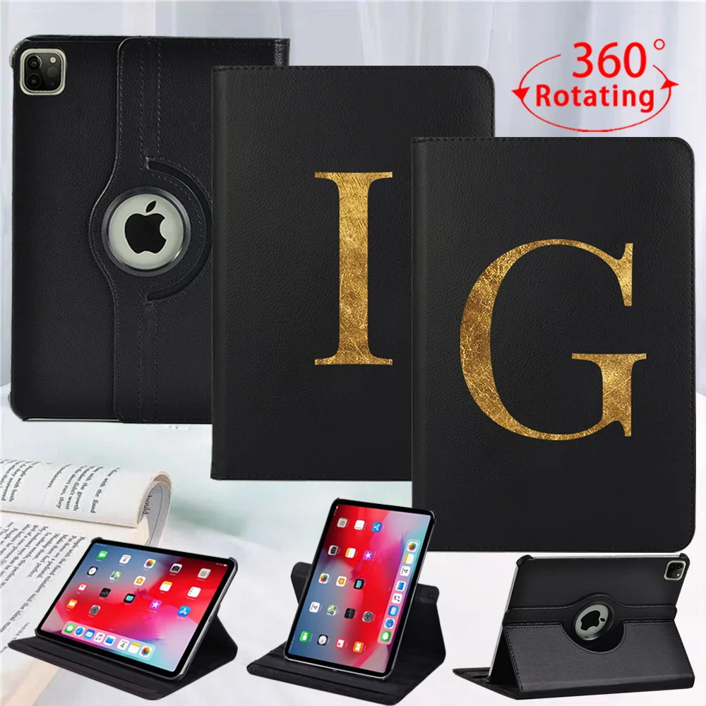 

360 Rotaing PU Leather Case for Apple IPad Air 1/2 9.7" Tablet Cover for IPad Air 4 10.9" 2020 /Air 3 10.5" 2019 with Wake-up