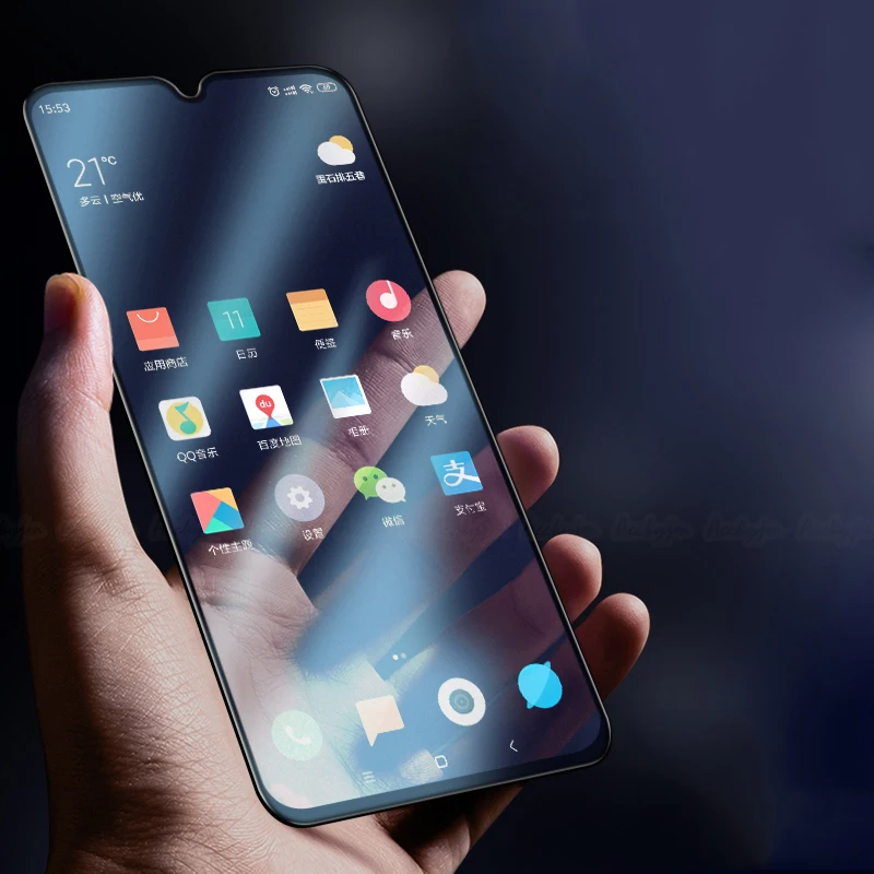2.5D Black Edge Matte Tempered Glass Protector For Samsung A10S A20S A30S A50S Silk Printing Frosted Screen Film | Мобильные