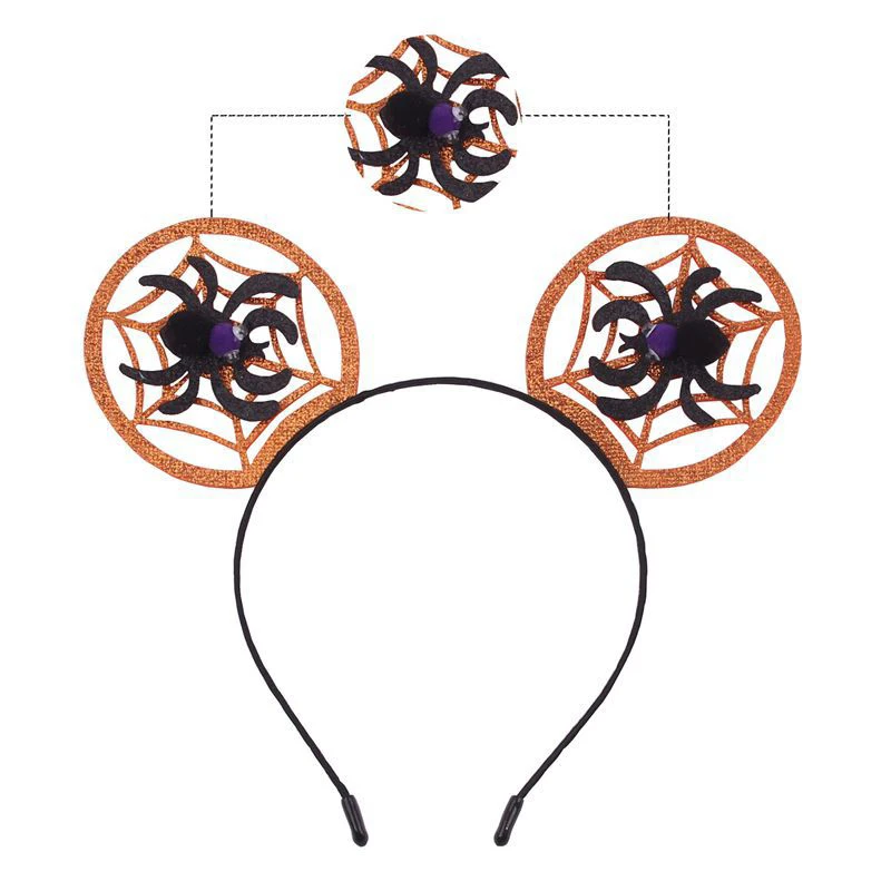 1 шт. милые повязки на голову с тыквой паук веб фестиваль Хэллоуин повязка для