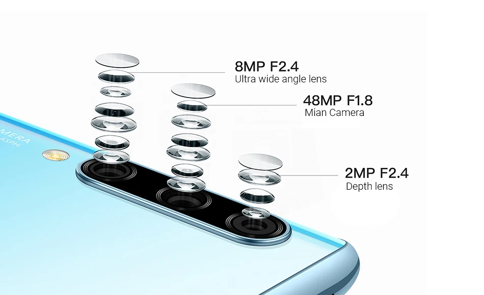 Huawei Enjoy 10 plus, 4 Гб, 128 ГБ, мобильный телефон, 6,59 дюймов, Android 9,1, Kirin 710F, Восьмиядерный, 48мп, с тройным объективом, смартфон, 4000 мАч, мобильный телефон