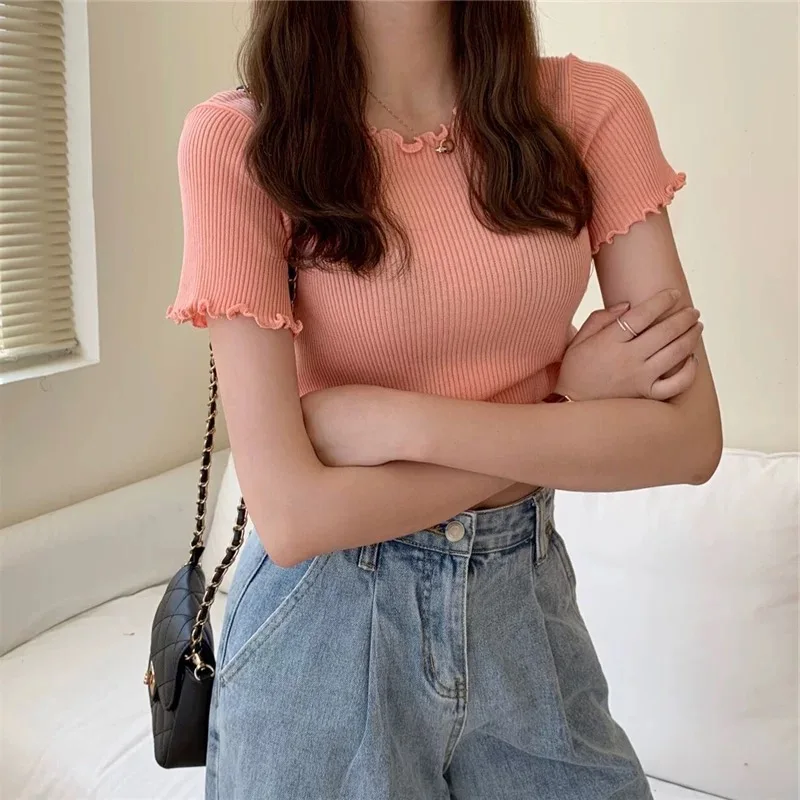 

Black T Shirt Women Clothes 2019 Fashion Tee lvory Top Fashion Cotton Ladies Tee Shirt