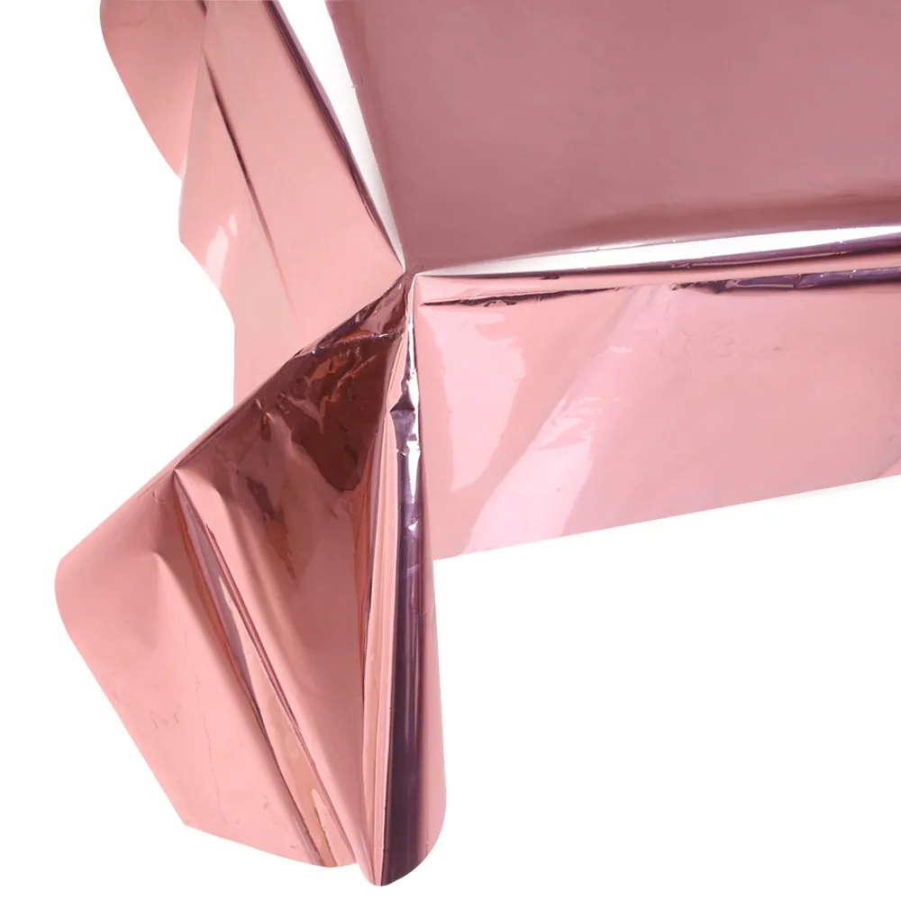 Foil roes gold Скатерть из фольги, Leaveable, розовое золото, скатерть для рождественской вечеринки, скатерть прямоугольной формы, Декоративная скатерть tovaglie antimacchia - Цвет: Foil roes gold
