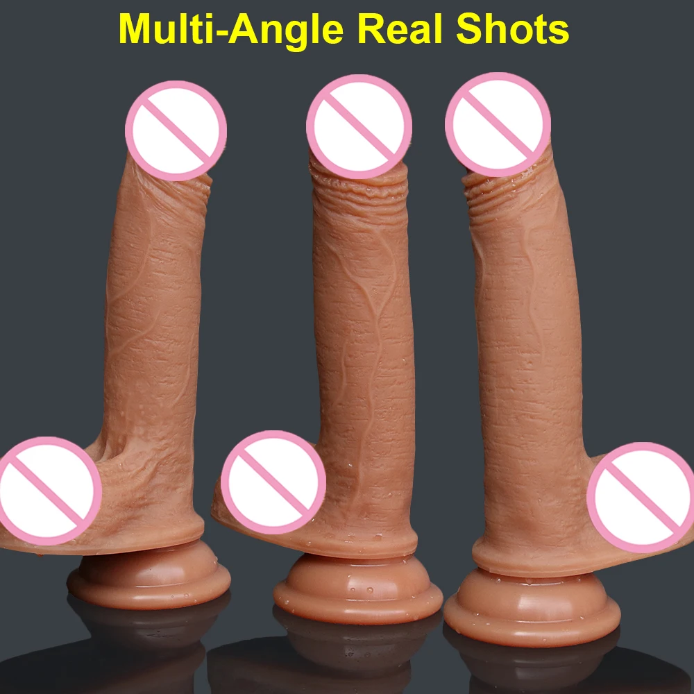 Реалистичный дешевый анальный фаллоимитатор мягкий пенис большой член без