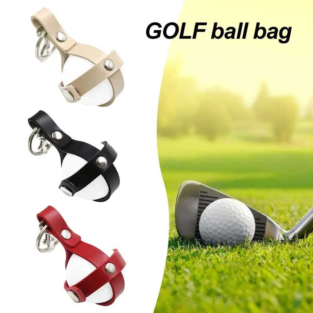 Карманный мини чехол для мяча гольфа из ПУ кожи 3 цвета|Мячи гольфа| |