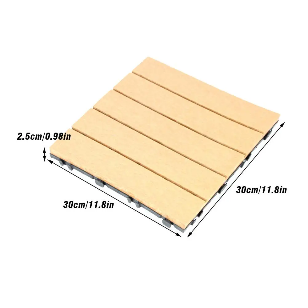 Плитка из цельного дерева и пластика 30x30 для внутреннего наружного использования